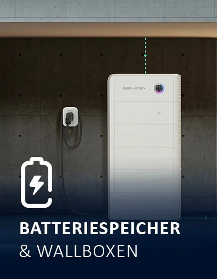 Batteriespeicher und Wallboxen